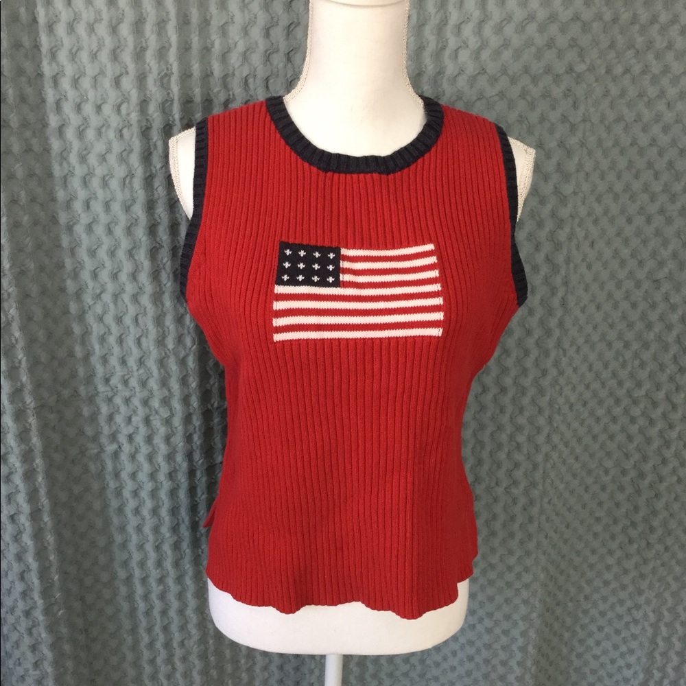 Crystal Kobe Sleeveless Flag Sweater 1-27
